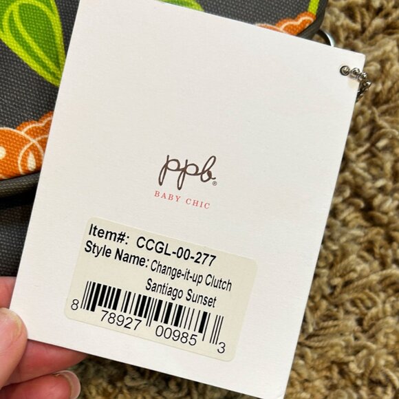 NWT Petunia Pickle Bottom Change It Up Diaper Bag Clutch in Santiago Sunset - Picture 12 of 12